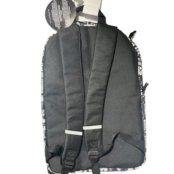 Licensed ROBLOX Black White Character Print Gaming Backpack Laptop Bag - Picture 7 of 8